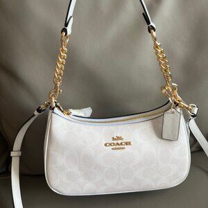 Coach Teri Shoulder Bag In Signature Canvas